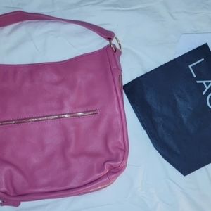 Pink Laggo Handbag Leather Never Used -  Out of Stock at Manufacturer Orig. $445